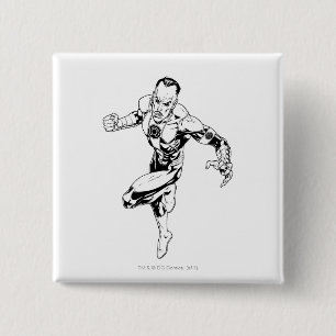 Thaal Sinestro 3 Vierkante Button 5,1 Cm
