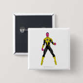 Thaal Sinestro 4 Vierkante Button 5,1 Cm (Voorkant /achterkant)