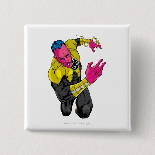 Thaal Sinestro 7 Vierkante Button 5,1 Cm (Voorkant)