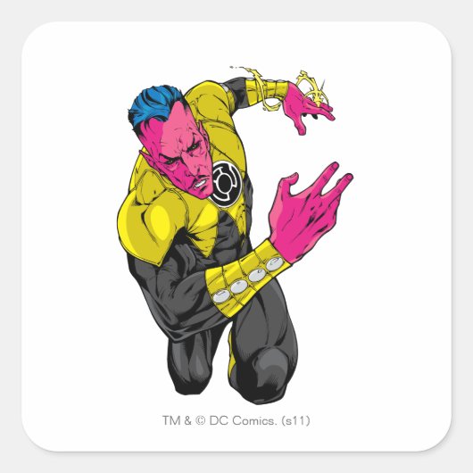 Thaal Sinestro 7 Vierkante Sticker (Voorkant)