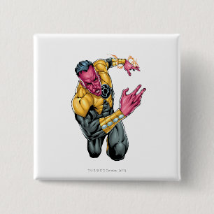 Thaal Sinestro 8 Vierkante Button 5,1 Cm