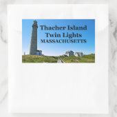 Thacher Island Twin Lights, Massachusetts Stickers (Tas)