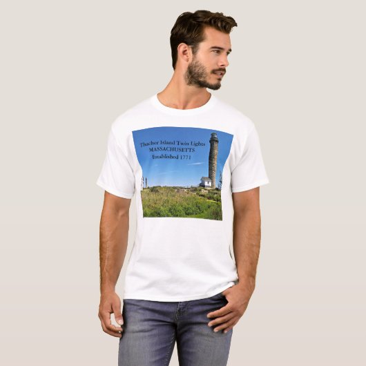Thacher Island Twin Lights T-shirt (Voorkant volledig)