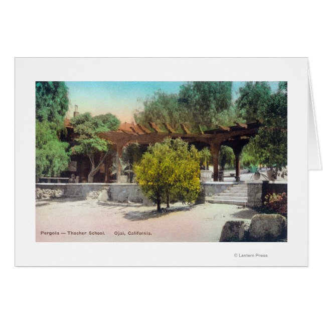 Thacher School Pergola ViewOjai, CA (Voorkant Horizontaal)