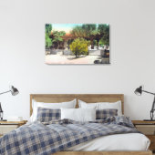 Thacher School Pergola ViewOjai, CA Canvas Afdruk (Insitu (Slaapkamer))