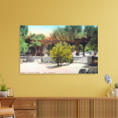 Thacher School Pergola ViewOjai, CA Canvas Afdruk (Insitu (Woonkamer))