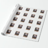 Thackery Binx Zwarte Kat Halloween Kerkhof Vleermu Cadeaupapier (Uitgerold)