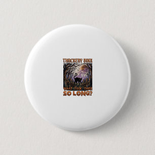 Thackery Binx Zwarte Kat Halloween Kerkhof Vleermu Ronde Button 5,7 Cm