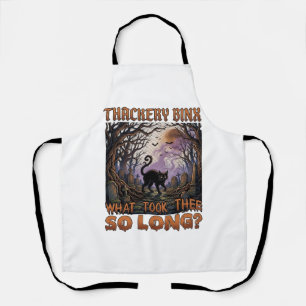 Thackery Binx Zwarte Kat Halloween Kerkhof Vleermu Schort
