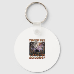 Thackery Binx Zwarte Kat Halloween Kerkhof Vleermu Sleutelhanger