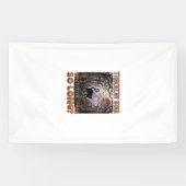 Thackery Binx Zwarte Kat Halloween Kerkhof Vleermu Spandoek (Horizontaal)