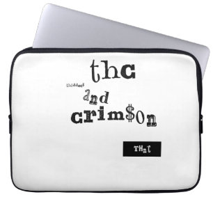 thaddeus & crimson laptop sleeve