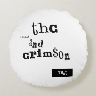 thaddeus & crimson rond kussen