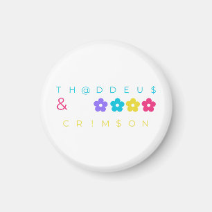 thaddeus & crimson $THCBand Ontwerper Merch Magneet