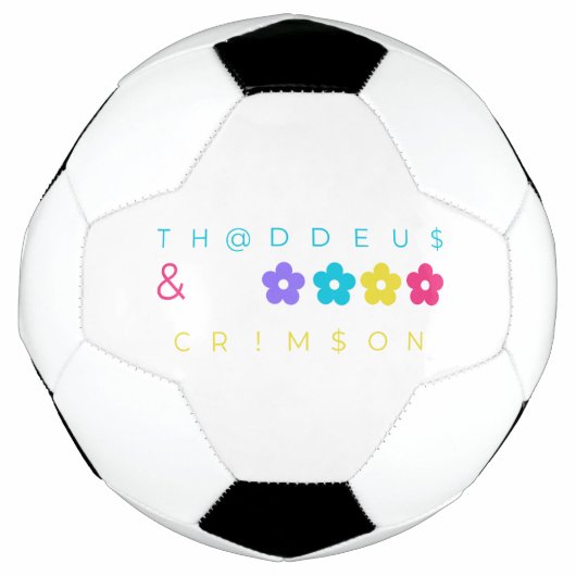 thaddeus & crimson $THCBand Ontwerper Merch Voetbal (Voorkant)
