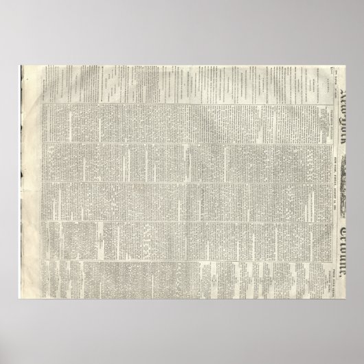 Thaddeus Stevens, New York Tribune 8/14/1868 Poster (Voorkant)