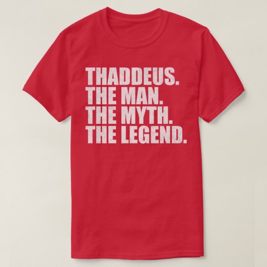 ThaddeusThaddeus Naam Thaddeus Voornaam T-shirt (Design voorkant)