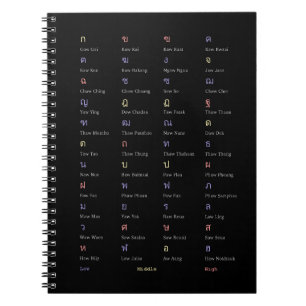 Thai Alphabet Consonant Class Notebook Notitieboek