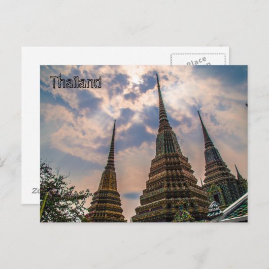 Thai Architecture Briefkaart (Voorkant / Achterkant)