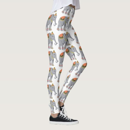 Thai Battle Elephant Pattern Leggings (Rechts)