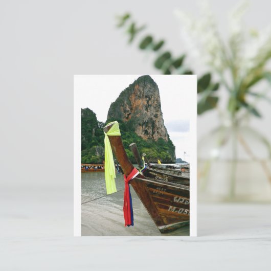 Thai Boats Briefkaart (Staand voorkant)