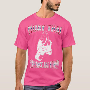 Thai boksen Muay Thai uithoudingsvermogen en eer M T-shirt