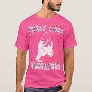 Thai boksen Muay Thai uithoudingsvermogen en eer M T-shirt