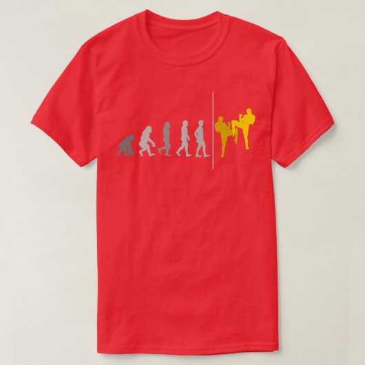 Thai Boxing Evolution Kick Boxing Muay Thai T-shirt (Design voorkant)