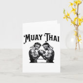 Thai Boxing Kaart (Gele Bloem)
