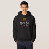 Thai Boxing Kickboxing Muay Thai Beer Hoodie (Voorkant volledig)