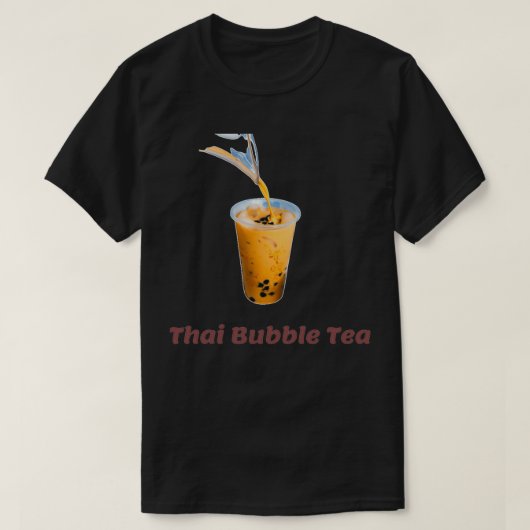 Thai Bubble Tea 3 T-shirt (Design voorkant)