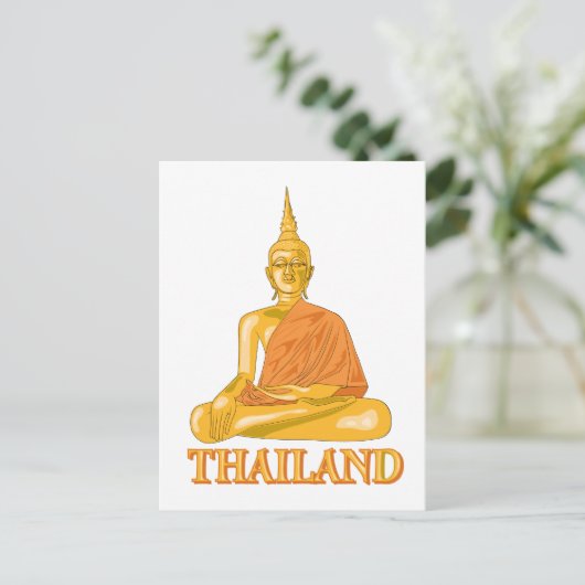 Thai Buddha Briefkaart (Staand voorkant)