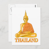 Thai Buddha Briefkaart (Voorkant / Achterkant)