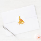 Thai Buddha Ronde Sticker (Envelop)