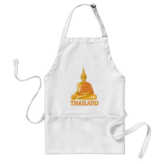 Thai Buddha Standaard Schort (Voorkant)