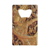 Thai Buddhist Temple Detail Creditkaart Flessenopener (Voorkant)