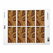 Thai Buddhist Temple Detail Etiket (Full Sheet)