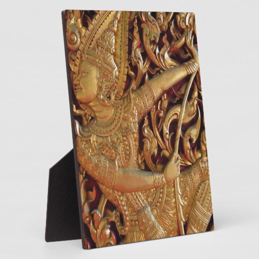 Thai Buddhist Temple Detail Fotoplaat (Zijkant)