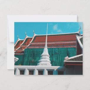Thai Buddhist Temple Wat Arun Bangkok Flat Card Kaart