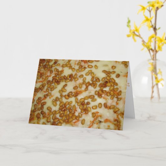 "Thai Chicken Pizza"-vogelkaart Kaart (Gele Bloem)