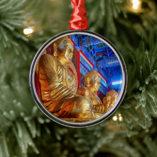 Thai China Buddha Afbeelding standbeeld Metalen Ornament