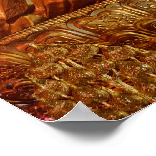 Thai China Buddha Afbeelding Statue Poster (Hoek)