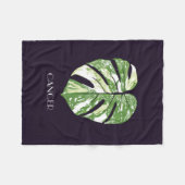 Thai Constellation Monstera Cancer Fleece Deken (Voorkant (Horizontaal))