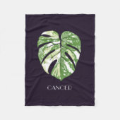 Thai Constellation Monstera Cancer Fleece Deken (Voorkant)