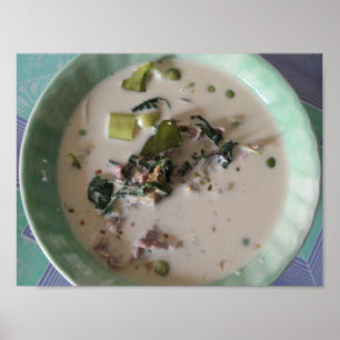 Thai Curry ย [แ.ก.groen เ] ขี ... Aziatische leven Poster
