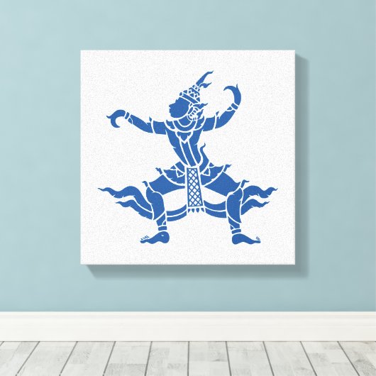 Thai Dancer ⚠ Thailand Sign ⚠ Canvas Afdruk (Insitu (Houten vloer))