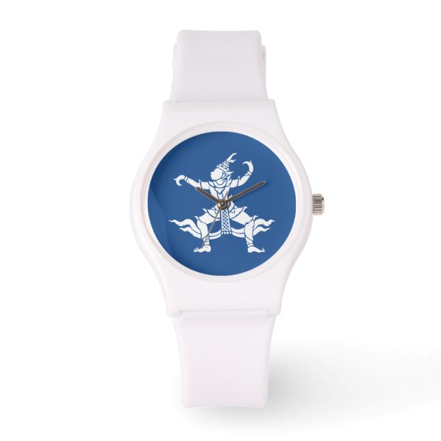 Thai Dancer ⚠ Thailand Sign ⚠ Horloge (Voorkant)