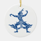Thai Dancer ⚠ Thailand Sign ⚠ Keramisch Ornament (Voorkant)
