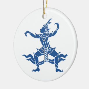 Thai Dancer ⚠ Thailand Sign ⚠ Keramisch Ornament