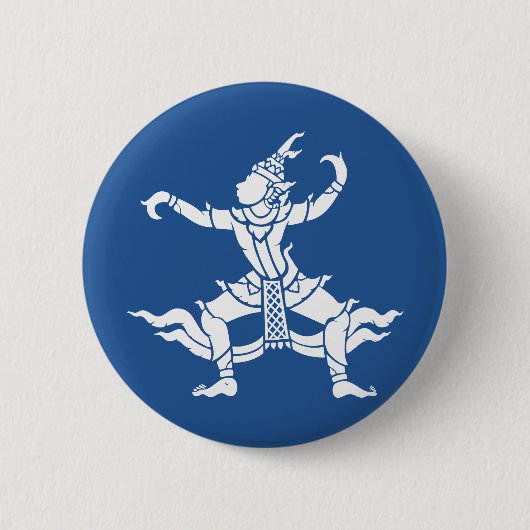 Thai Dancer ⚠ Thailand Sign ⚠ Ronde Button 5,7 Cm (Voorkant)